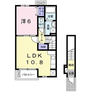ミニョン・アンジュ【2階】の間取り