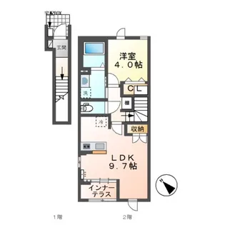ボヌール【2階】の間取り