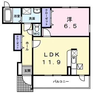 FourseasonsⅡ【1階】の間取り