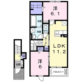 スターヒル【2階】の間取り