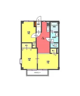 ニューシティーM1【1-B号室】の間取り