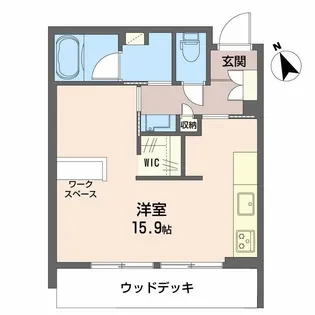 シャーメゾン ル シエル【1階】の間取り