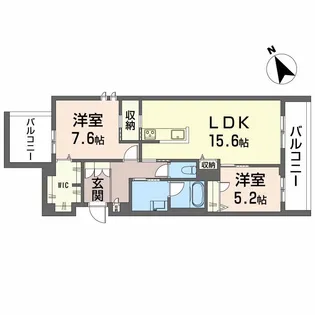 シャーメゾンサクラスクエア本郷【3階】の間取り