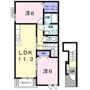 フォレストリバー【2階】の間取り