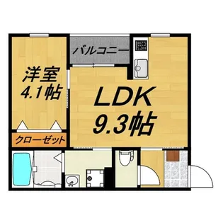 LECOCON四日市Ⅵ【2階】の間取り