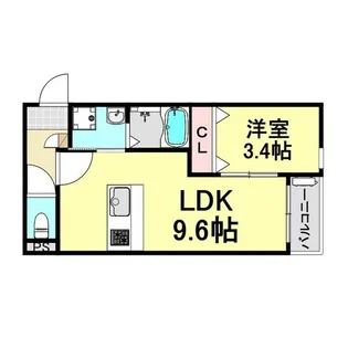 LECOCON四日市V【302号室】の間取り