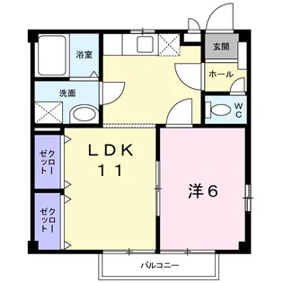 ラフォーレ大陽Ⅱ【2階】の間取り