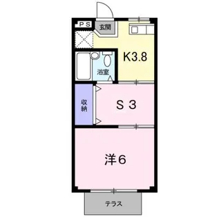シティハイツいとう【1階】の間取り