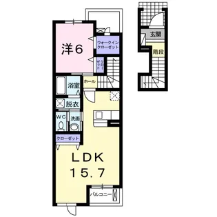 フロントリバー・サンⅢ【2階】の間取り