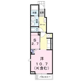 メゾン・ド・ルミエール B【1階】の間取り