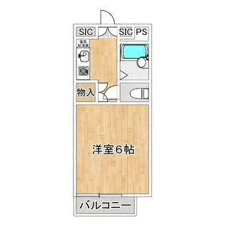 サザレビル【203号室】の間取り