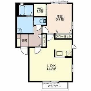 プレリュードNⅠ棟【2階】の間取り