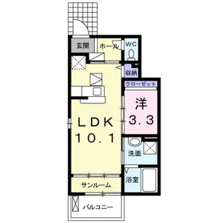 GREEN【1階】の間取り