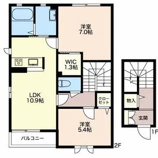 GRUNES A【2階】の間取り