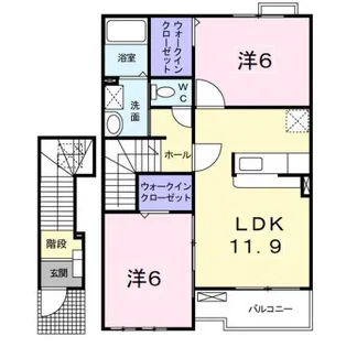 パステル【2階】の間取り