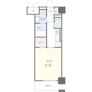 ジュネス四日市【6階】の間取り