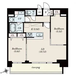 S-RESIDENCE四日市安島aloggio【1307号室】の間取り