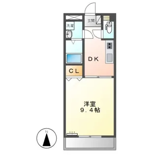 SUN BRIGHT さか【1階】の間取り