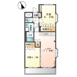 カーザ・ミーア【2階】の間取り