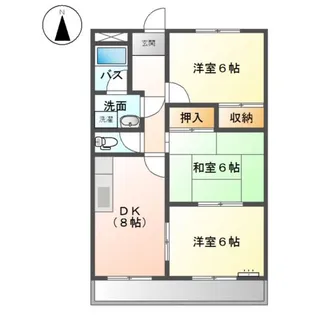 エレガントレーベンB棟【4階】の間取り