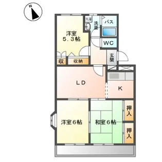 グランドリーム【1階】の間取り