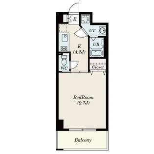 フローラル堀木【8階】の間取り
