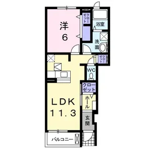 カサブランカ【1階】の間取り