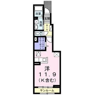ラフォーレ・A【1階】の間取り