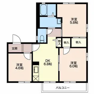 ディアスサフラン A【1階】の間取り