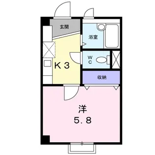 シャルマンフラット【1階】の間取り