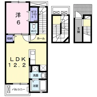 エクセレント【3階】の間取り