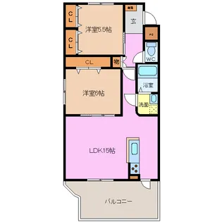 マスターズ・フォート2【1階】の間取り