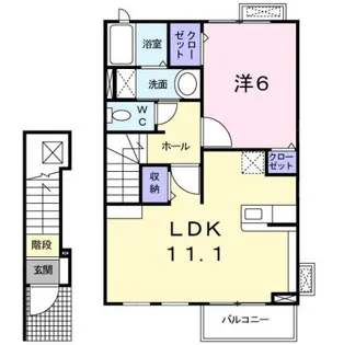 ライムライト 21【2階】の間取り