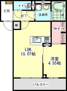 Aqua Louis Mer【202号室】の間取り