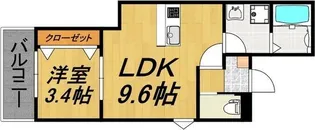 LECOCON四日市Ⅸ【1階】の間取り