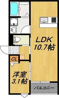 LECOCON四日市Ⅸ【1階】の間取り