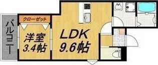 LECOCON四日市Ⅸ【2階】の間取り