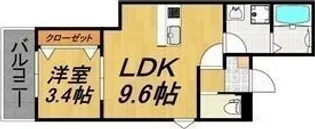 LECOCON四日市Ⅸ【3階】の間取り