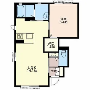 ノーブル【A102号室】の間取り