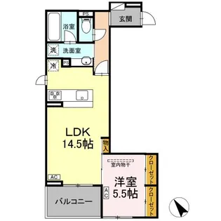ディーシャンブル石塚町【3階】の間取り