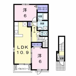 ネクストステージ B【2階】の間取り