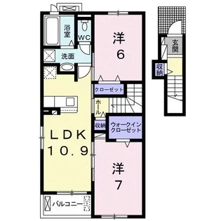 ヴィットーリア Ⅰ【2階】の間取り