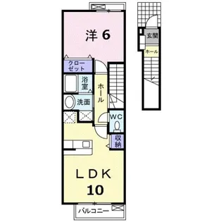 フォルシュ ハイム B【2階】の間取り