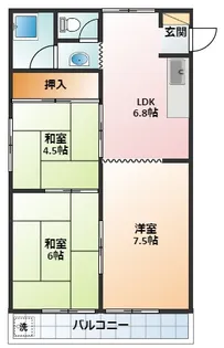 ユーレジデンスサンミラー【505号室】の間取り