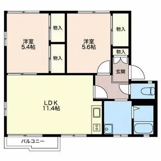 フローラル松本【2階】の間取り