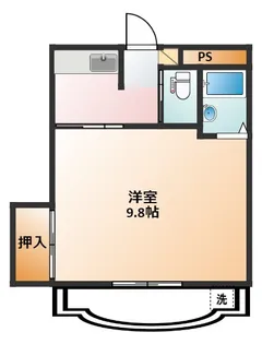 尾関ハイツ【4階】の間取り