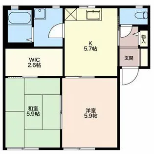 ロイヤルタウン【F101号室】の間取り
