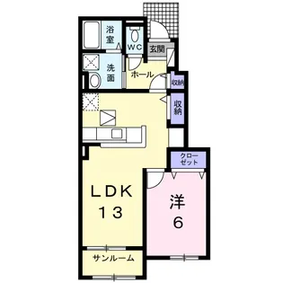 ケントスⅠ【1階】の間取り