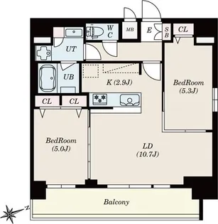 S-RESIDENCE四日市安島aloggio【13階】の間取り