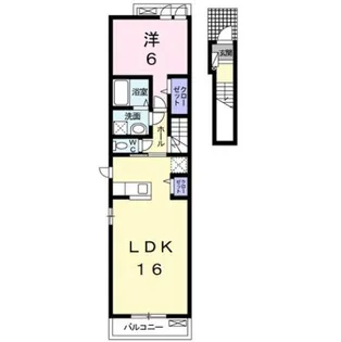 ライズコートTK Ⅰ【2階】の間取り
